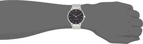 Vista 4 de Tommy Hilfiger 1710355 Sofisticado reloj deportivo analógico de cuarzo plateado para hombre Tono Movimiento de cuarzo