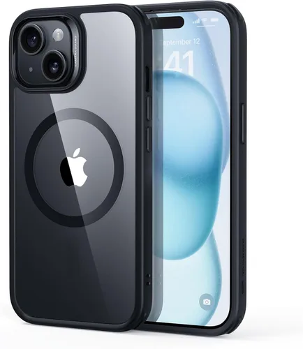 Vista 24 de ESR Funda para iPhone 14 Plus, compatible con MagSafe, protección de grado militar a prueba de golpes, resistente al amarillamiento, funda magnética
