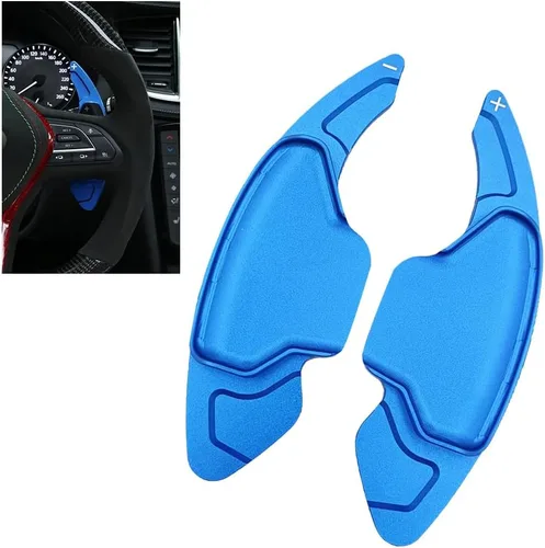 Vista 5 de SANRILY Fundas de aluminio negro para palanca de cambios de volante para Infiniti Q50 QX50 Q60 Coupé 2019 y para Nissan Skyline GT Rogue 2021 2022