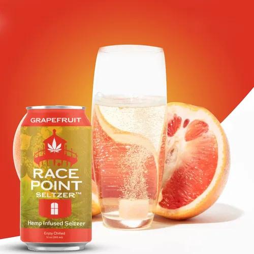 Vista 5 de Race Point Seltzer Agua con sabor a gas infusionada, bebida de sabor totalmente natural, refresca, relaja, relaja, reenfoca y encuentra