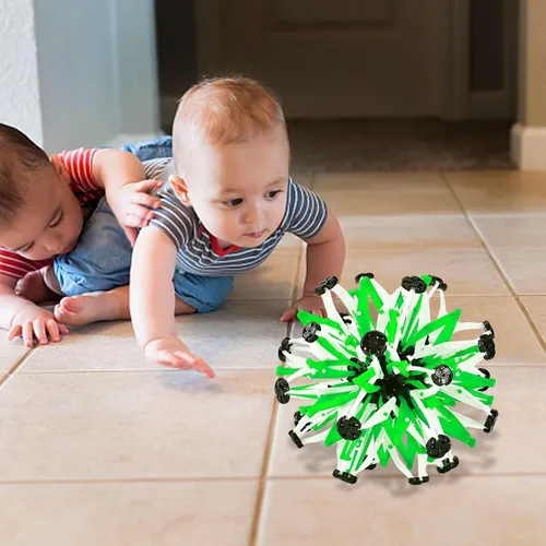 Vista 2 de Bola extensible que brilla en la oscuridad, colorida bola mágica expansible para niños Shakven