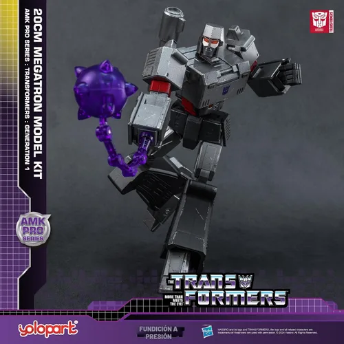 Vista 3 de YOLOPARK Megatron Transformer Toy - Figura de acción Transformers G1 Megatron de 7.87 pulgadas con armamento mejorado, juguetes transformadores