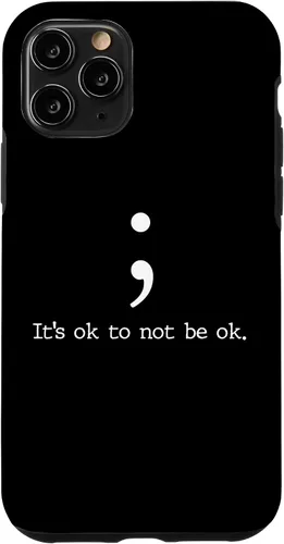 Vista 28 de Mental Health Awareness Shirts Semicolon Quote Gift Case for iPhone 17