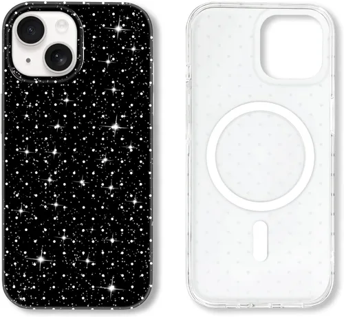 Vista 30 de Hython Funda para iPhone Air, diseño estético de lunares lindos, funda simple de 6.5 pulgadas, delgada, antiarañazos, parachoques de TPU suave, a