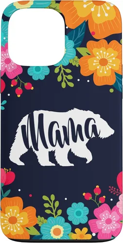 Vista 24 de Mama Bear - Funda para iPhone 17 con diseño de flores florales