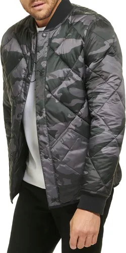 Vista 8 de Calvin Klein Chaqueta acolchada reversible con diamantes para hombre