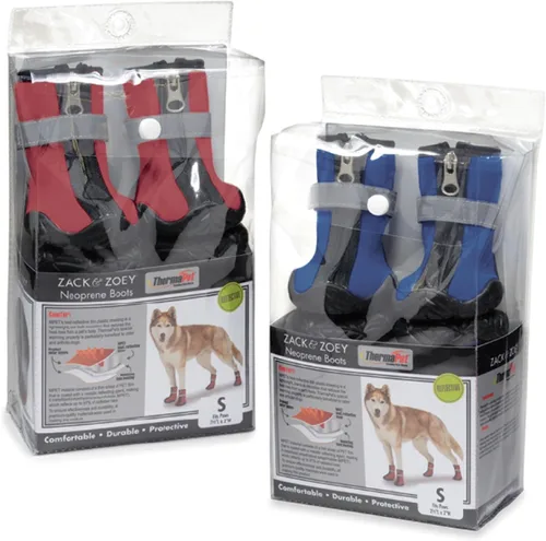 Vista 6 de Zack & Zoey ThermaPet - Botas de neopreno, color azul, talla XS