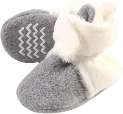 Vista 9 de Hudson Baby Botines unisex de forro polar y sherpa sintético para bebé Oso