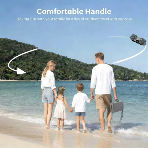 Vista 4 de NEO 2 - Funda rígida impermeable para accesorios DJI Neo 2, bolsa de almacenamiento de viaje para DJI Neo 2 Fly More Combo, compatible con control