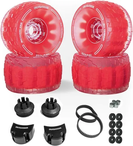 Vista 3 de IWONDER Cloud Wheel Discovery 4.134 in/4.724 in para Evolve Boards Kit de conversión de ruedas y poleas