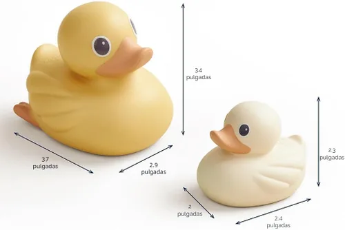 Vista 9 de Itzy Ritzy Ducky Family - Juego de juguetes flotantes de baño de 3 piezas con diseño hermético; patos suaves y exprimibles diseñados para edades