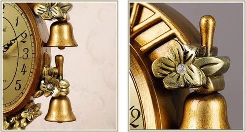 Vista 3 de Reloj retro con repisa, reloj de escritorio, sala de estar, reloj de péndulo, decoración de mesa, reloj de mesa, reloj de escritorio, reloj retro