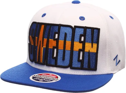 Vista 3 de Zephyr Gorra ajustable con diseño de bandera de país, gorra de béisbol con visera plana