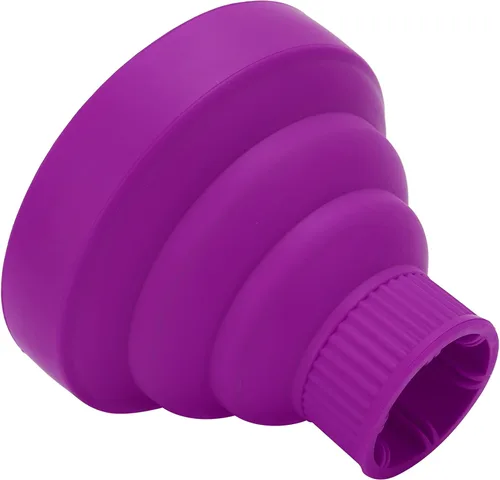 Vista 9 de Difusor de secador de pelo, universal plegable, portátil, ligero, plegable, morado