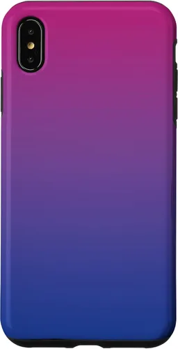 Vista 11 de Funda degradada con diseño de bandera de Bisexual Pride para iPhone 17, color rosa, morado, azul