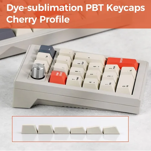 Vista 5 de EPOMAKER CIDOO V21 - Almohadilla numérica programable a través de juntas, bloc numpad de aluminio, Bluetooth 5.02.4ghzteclado numérico