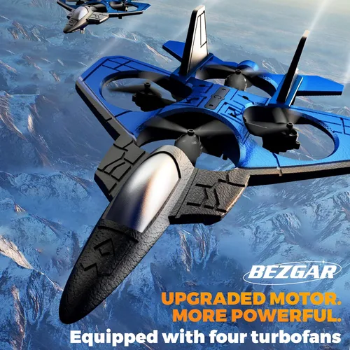 Vista 7 de BEZGAR Avión RC丨F-22 Raptor Mini Avión, Avión a Chorro de Control Remoto Dron de Acrobacias, Listo para Volar Caza para Adultos y Niños Juguete