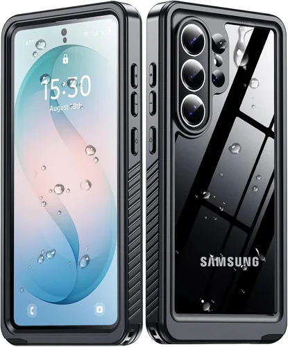 Vista 11 de MOZOTER - Funda impermeable para Samsung Galaxy Note 10 Plus con sonido claro Negro