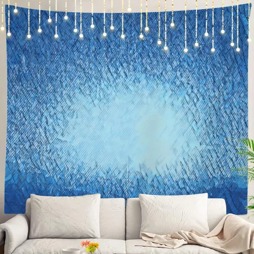 Vista 30 de Shrahala Retro Paint Abstract Tapestry, White Gold Oil Painted Work Rustic Wall Hanging Hd Print Polyester Backdrop For Dorm Room Bedroom 30 X 40 In