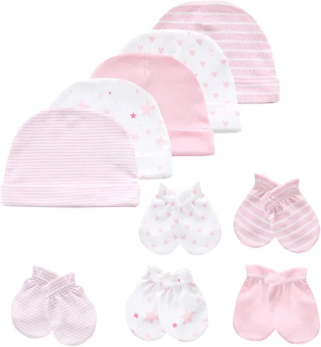 Vista 5 de MAMIMAKA Newborn Layette Gift Set 27-Piece Baby Girl Clothes Bodysuits Pants Essentials and Accessories 0-6Months