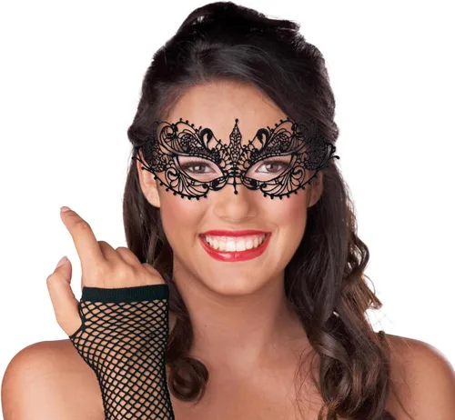 Vista 5 de 2 máscaras de encaje para mujer, para bailes de baile, carnaval de Halloween, fiesta veneciana
