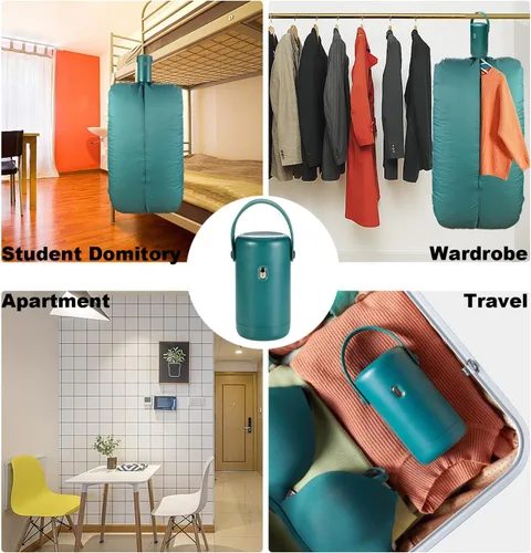 Vista 4 de OUEST Mini secadora de ropa portátil para apartamentos, casas rodantes, viajes, secadora compacta, resistente, fácil de usar, para ropa