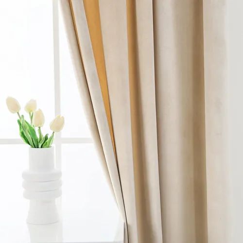 Vista 5 de Pleasant Boulevard - Cortinas de terciopelo para decoración interior de habitaciones y ventanas grandes, elegantes, estilo con ojales, 2 paneles