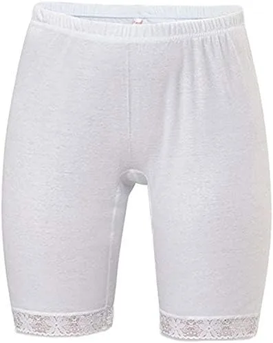 Vista 4 de HMD Underwear Bragas cómodas de algodón largo 100%, Blanco