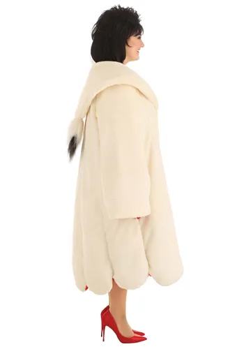 Vista 8 de Disfraz de Abrigo de Cruella De Vil para Mujer Talla Plus de 101 Dálmatas de Disney Multicolor