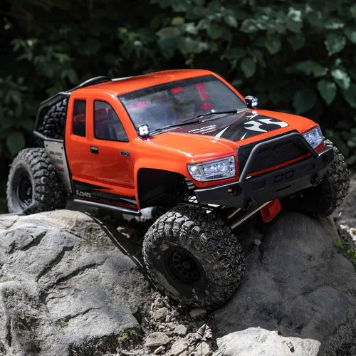 Vista 5 de Axial RC Crawler 1/6 SCX6 Trail Honcho 4WD RTR (transmisor y receptor incluidos, batería y cargador no incluidos), rojo, AXI05001T1, camiones