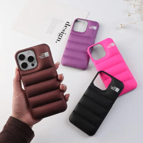 Vista 4 de Funda Puffer para Teléfono, Compatible con iPhone 11, Patrón Lindo Anti-Rayones Material Suave al Tacto de Chaqueta de Plumón Fundas Protectoras 3D