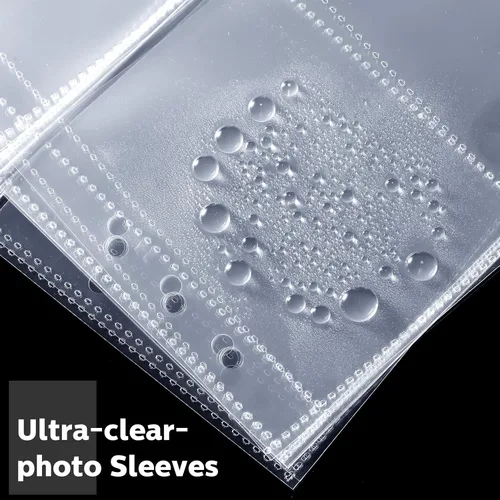 Vista 6 de 30 bolsillos transparentes 4/2/1 para 6 anillas A5, fundas para tarjetas, protector de páginas, tarjetas fotográficas, documentos, bolsa de tarjetas