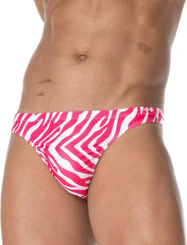 Vista 2 de FIROTTII Hombres Imprimir Animal Skin Bikini Swim Brief Hombres Traje de baño Traje de baño Sexy para Hombres