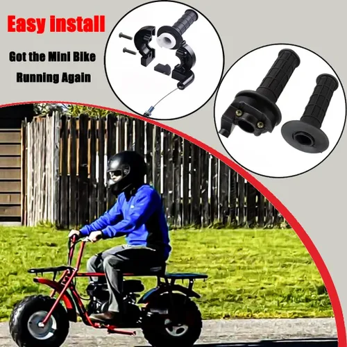 Vista 6 de Auto-Moto Twist - Juego de empuñaduras de carcasa de cable de acelerador para mini bicicleta, Pit Bike Dirt Bike MOTOVOX MBX10 MBX11 y Warrior MB165