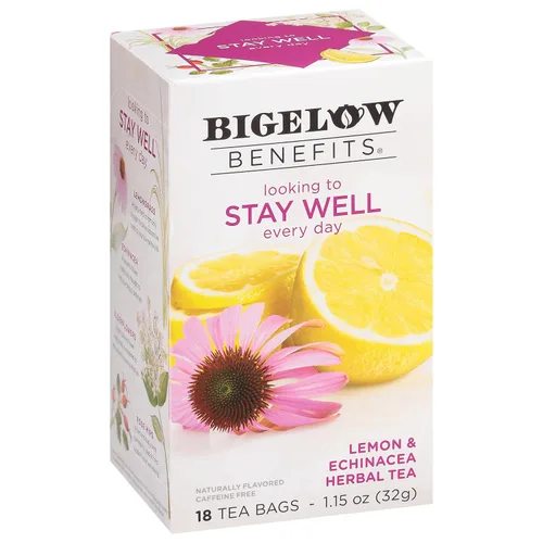 Vista 21 de Bigelow Benefits Sleep - Caja de té herbal de manzanilla con lavanda