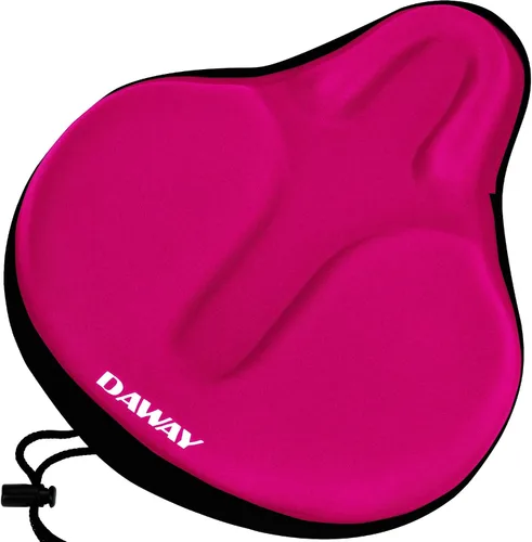 Vista 12 de DAWAY - Funda cómoda para asiento de bicicleta - Cojín acolchado de gel de silicona y espuma viscoelástica para asiento de bicicleta para hombres