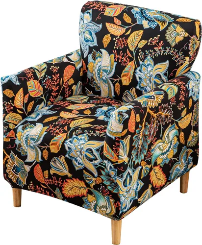Vista 64 de FUANGUI Funda para Sillón de Banquete con Brazos Fundas para Sillas Elásticas Funda para Sillón Club Funda Suave para Sillón Sofá Cubiertas