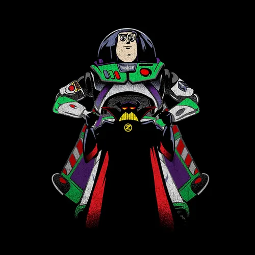 Vista 2 de Camiseta de Toy Story Buzz Lightyear Over Zurg para niños pequeños
