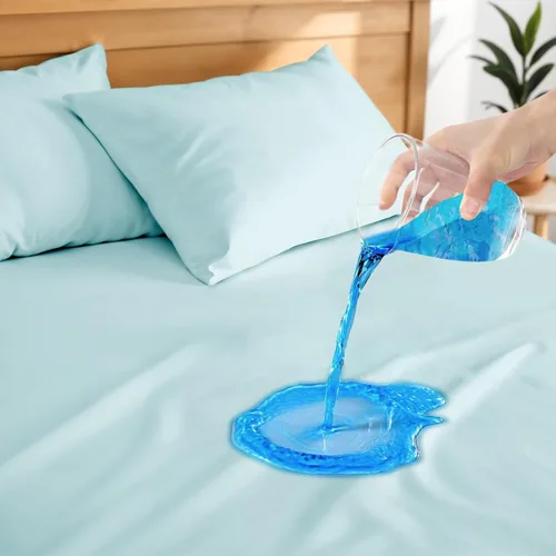 Vista 12 de Hitime Protector de colchón 100% impermeable tamaño individual, funda de colchón lavable a máquina, estilo ajustado con bolsillos profundos