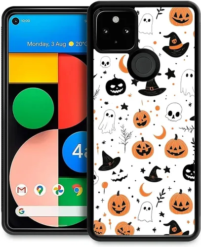 Vista 52 de Funda compatible con Google Pixel 4A 5G, Nochebuena, Google Pixel 4A 5G, delgada, suave, a prueba de golpes, TPU para mujeres y niñas, niños, funda