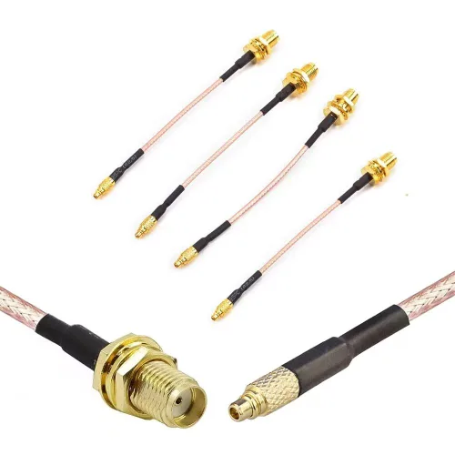 Vista 3 de CORONIR MMCX a RP SMA macho de baja pérdida FPV Antena adaptador de cable de extensión para FPV Racing Drone Quadcopter DIY Accs