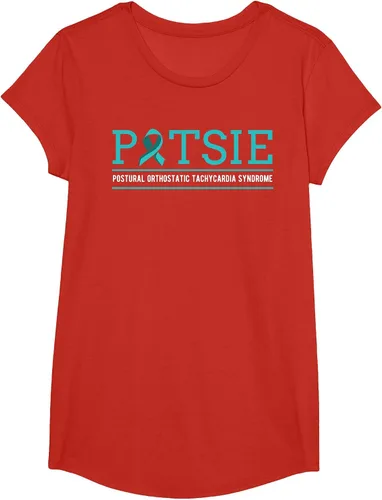 Vista 9 de POTS Dysautonomia Turquoise Ribbon Autonomic Dysfunction T-Shirt Asphalt Grey