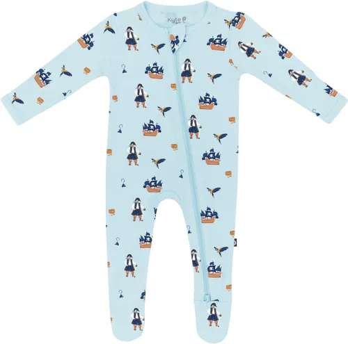 Vista 32 de Kyte Baby - Mameluco unisex con cierre de cremallera, de rayón hecho de bambú, 0-24 meses Barbie Astronauta