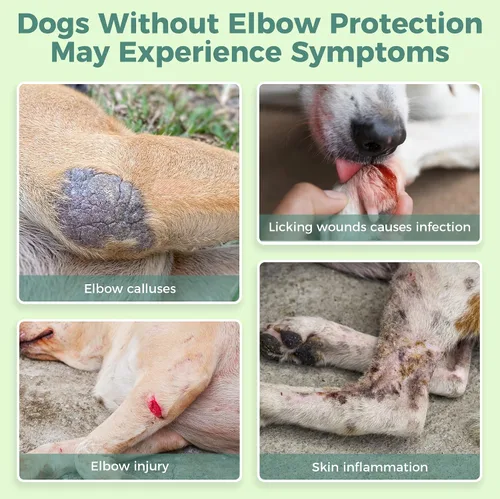 Vista 4 de Codera para perro, manga protectora de pierna delantera, hombros y codos, talla L Apoya la recuperación del codo y los hombros mientras protege