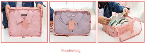 Vista 4 de 7 bolsas organizadoras para equipaje impermeables, Cactus), VAYEEBO7White Cactus
