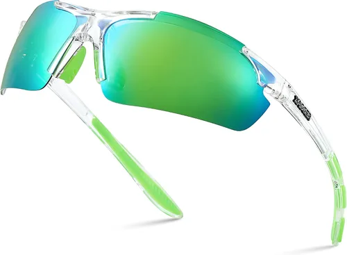 Vista 16 de Lentes de sol polarizados deportivos para hombres y mujeres, con diseño envolvente, UV400, para correr, béisbol, sóftbol, ciclismo, conducción