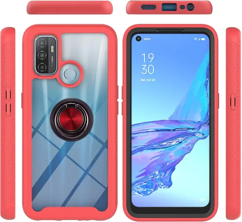 Vista 114 de Funda compatible con Xiaomi Poco X3 NFC, compatible con Xiaomi Poco X3 Pro/Poco X3 Ring Stand 3 en 1, color negro