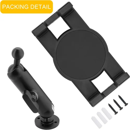 Vista 7 de Soporte de aluminio resistente para tablet para automóvil, soporte de tableta para camión, vehículos comerciales, salpicadero, barco y pared