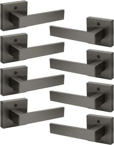 Vista 156 de KNOBWELL - Juego de cerradura con 1 picaporte resistente para puertas de una cara, ideal para puertas interiores reversibles, 0.93 libras
