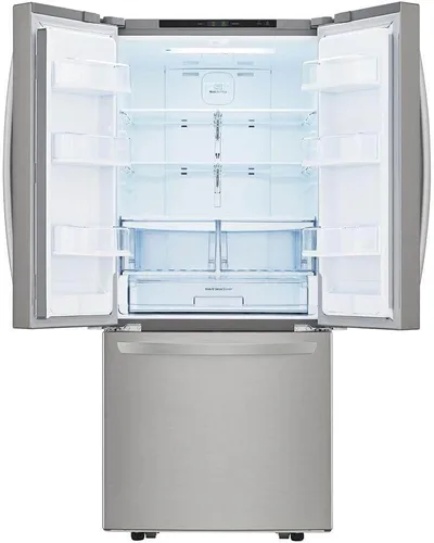 Vista 2 de LG LFCS22520S Refrigerador de puerta francesa de 22 pies cúbicos en acero inoxidable